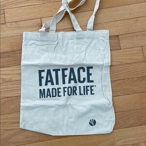 NWOT Fat Face canvas tote